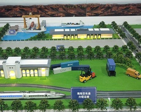 冷鏈物流樞紐沙盤(pán)